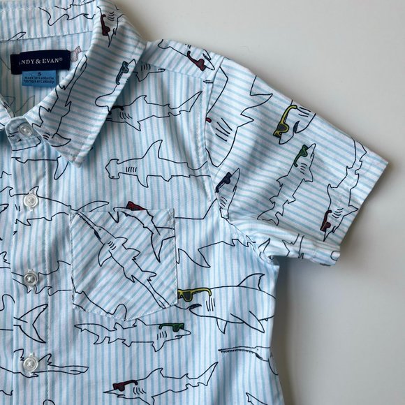 4t Boys Dress up shirt - button down shirt - Toddler dress up casual shir - Picture 5 of 6